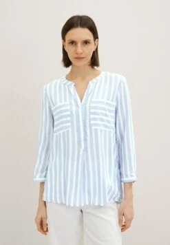 Tom Tailor Striped - Blouse - Dreamy Blue Offwhite Stripe
