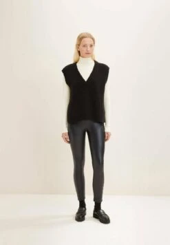 Tom Tailor Legging - Deep Black -Tom Tailor 015ed48f407a4f92b277358681561fe1
