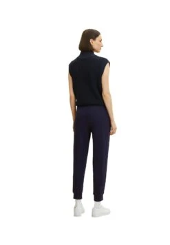 Tom Tailor Mit Rippbündchen - Trainingsbroek - Navy Midnight Blue -Tom Tailor 01a20dc1d62a465da62bd80aca0b8b0e