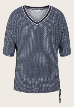 Tom Tailor Gemustertes - T-Shirt Print - Navy Geometrical Design -Tom Tailor 01ca34980101494ab483b410ce968b2f