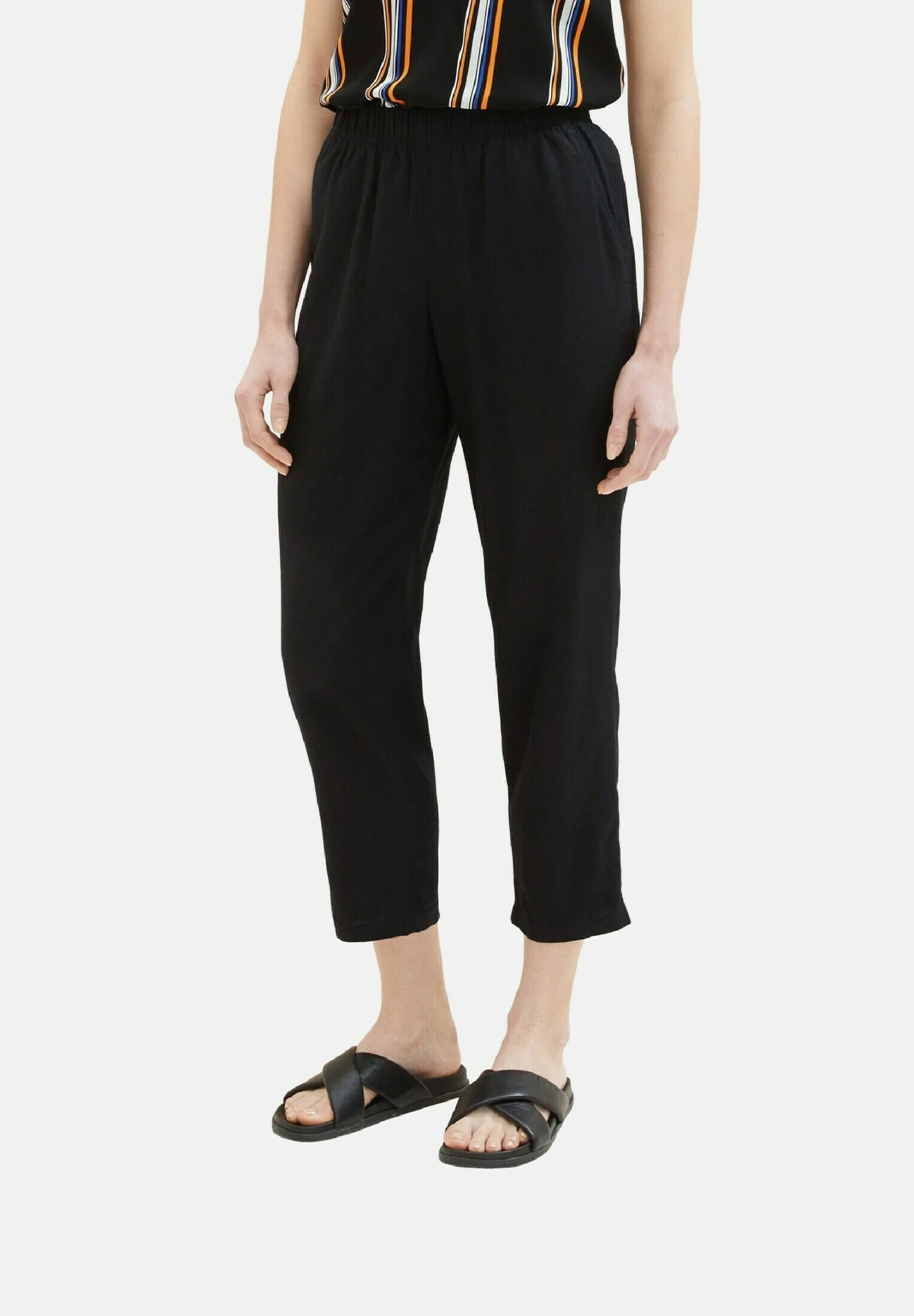 TOM TAILOR Denim Tapered Fit- Broek - Deep Black 1 TOM TAILOR Denim Tapered Fit- Broek - Deep Black