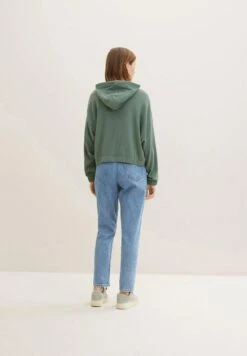 TOM TAILOR Denim Sweater Met Rits - Green Dust -Tom Tailor 026ab5983fc5400f8303d66506ab73d8