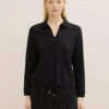 Tom Tailor Mit Kordelzug - Sweater - Deep Black