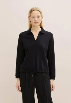Tom Tailor Mit Kordelzug - Sweater - Deep Black