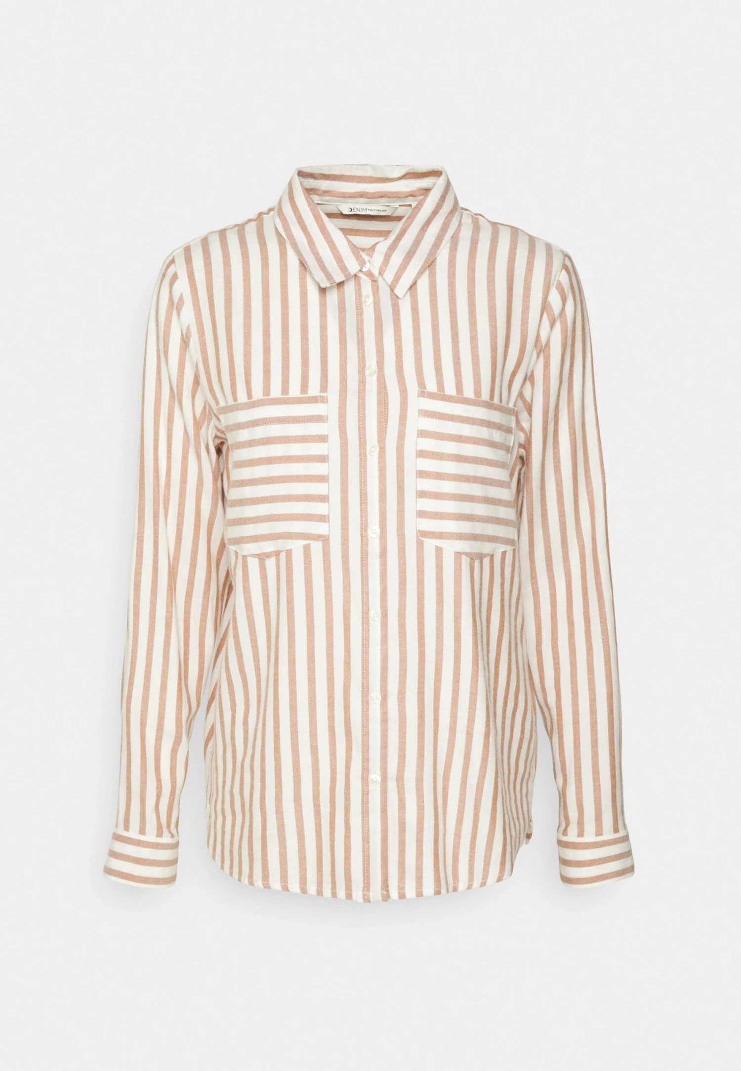 TOM TAILOR Denim Cozy Shirt - Overhemdblouse - Amber White 6 TOM TAILOR Denim Cozy Shirt - Overhemdblouse - Amber White - Afbeelding 6