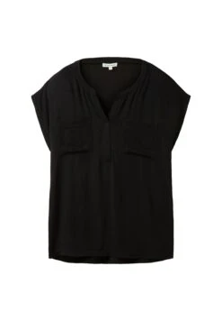Tom Tailor Mit Aufgesetzten Taschen - T-Shirt Basic - Deep Black -Tom Tailor 02fa7a4680644fab9b7acb70a133eb4c