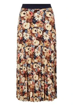 Tom Tailor Plooirok - Beige Large Floral Design -Tom Tailor 031052c4c127428587faa9e7c4997bd6