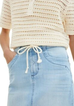 Tom Tailor Mit Kordelzug - Jeansrok - Light Stone Blue Denim -Tom Tailor 0337cf86c3c84e1a90744845ce52afed