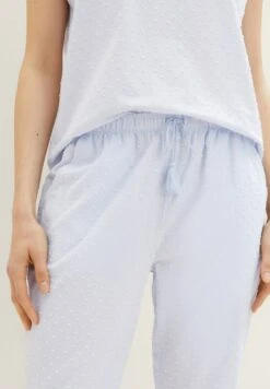 Tom Tailor Bodywear Mit Struktur - Pyjamabroek - Blue Light Dots -Tom Tailor 034bed353ad64cfab3da3020658ffbc0