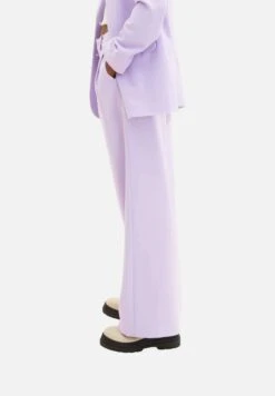 TOM TAILOR Denim Pleated Wide Leg- Broek - Lilac Vibe -Tom Tailor 06ca54f16e59456fbd3e0dddf85d2ba9