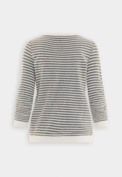 TOM TAILOR Denim Striped Jacquard - Sweater - Blue/White -Tom Tailor 06f3280664c441859617e95ad66e4009