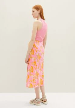 TOM TAILOR Denim A-Lijn Rok - Abstract Pink Print -Tom Tailor 07b7a593e26640fbbf3140e0a8f1fb90