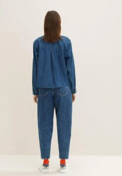 TOM TAILOR Denim Overhemdblouse - Clean Dark Stone Blue Denim -Tom Tailor 087aad2c53dc4d20adc566a96c6f0492