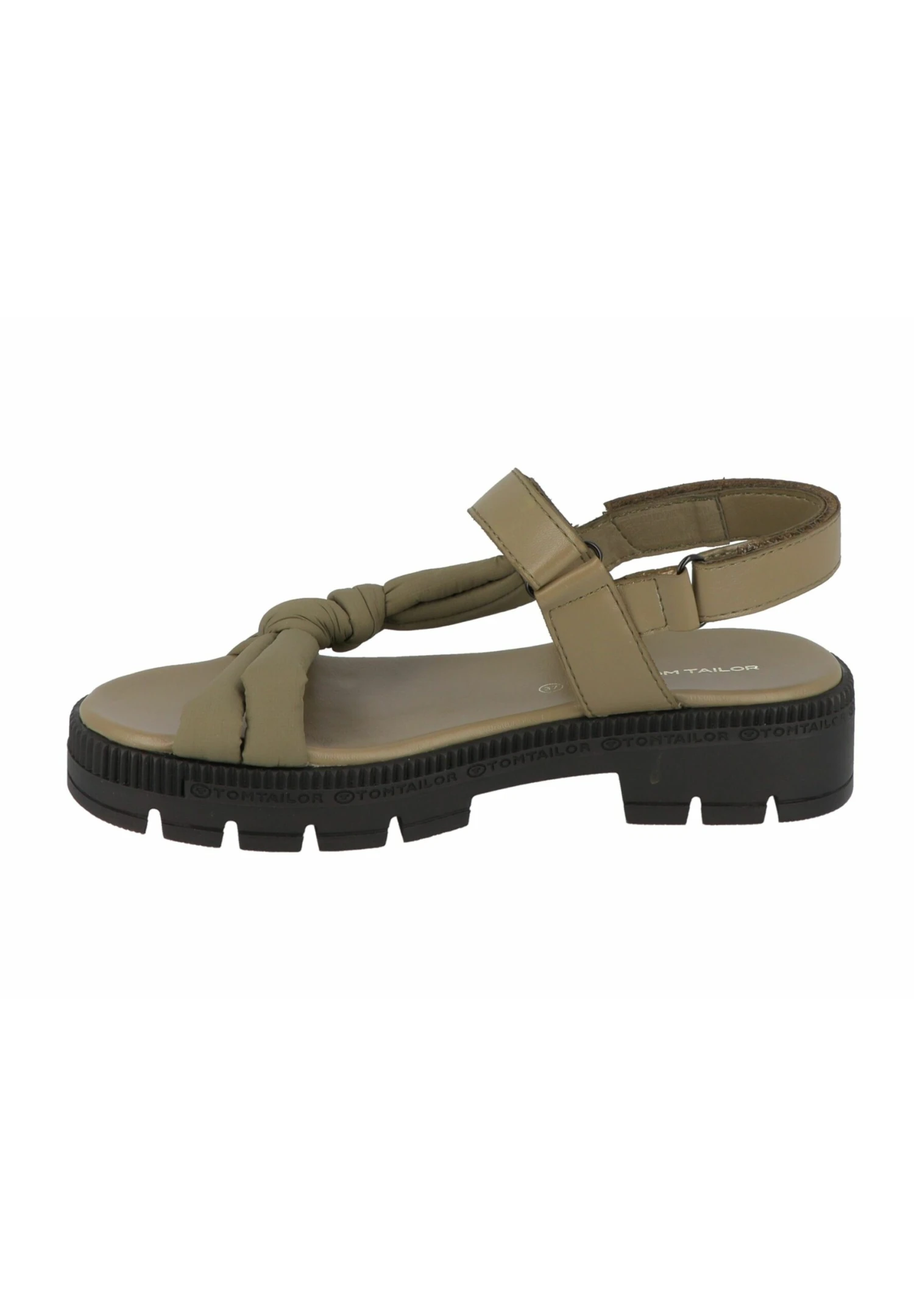 Tom Tailor Sandalen Met Plateauzool - Khaki 1 Tom Tailor Sandalen Met Plateauzool - Khaki