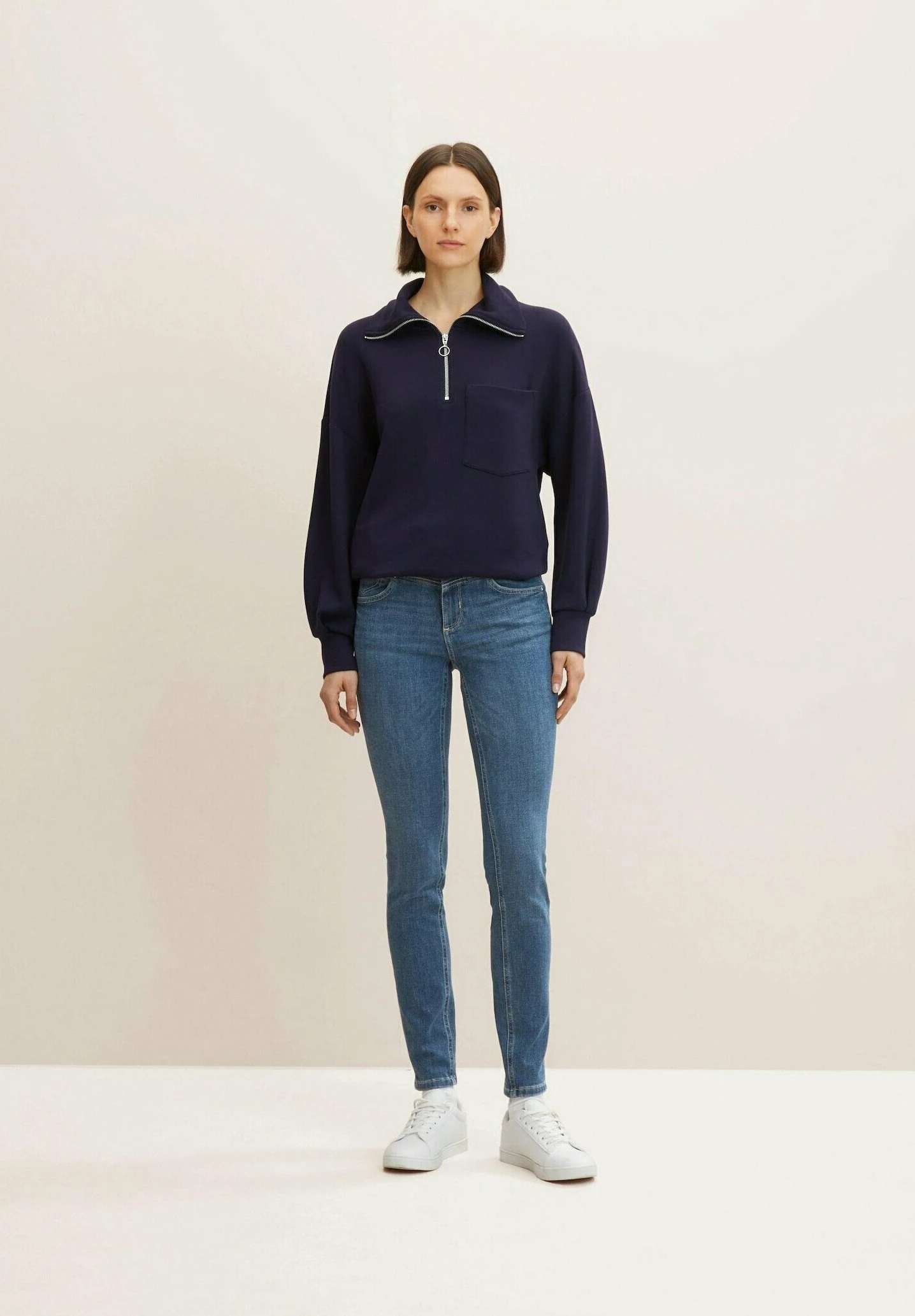 Tom Tailor Alexa - Jeans Skinny Fit - Clean Mid Stone Blue Denim 2 Tom Tailor Alexa - Jeans Skinny Fit - Clean Mid Stone Blue Denim - Afbeelding 2