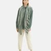 TOM TAILOR Denim Gemusterter In Dreiecksform - Sjaal - Green Marble