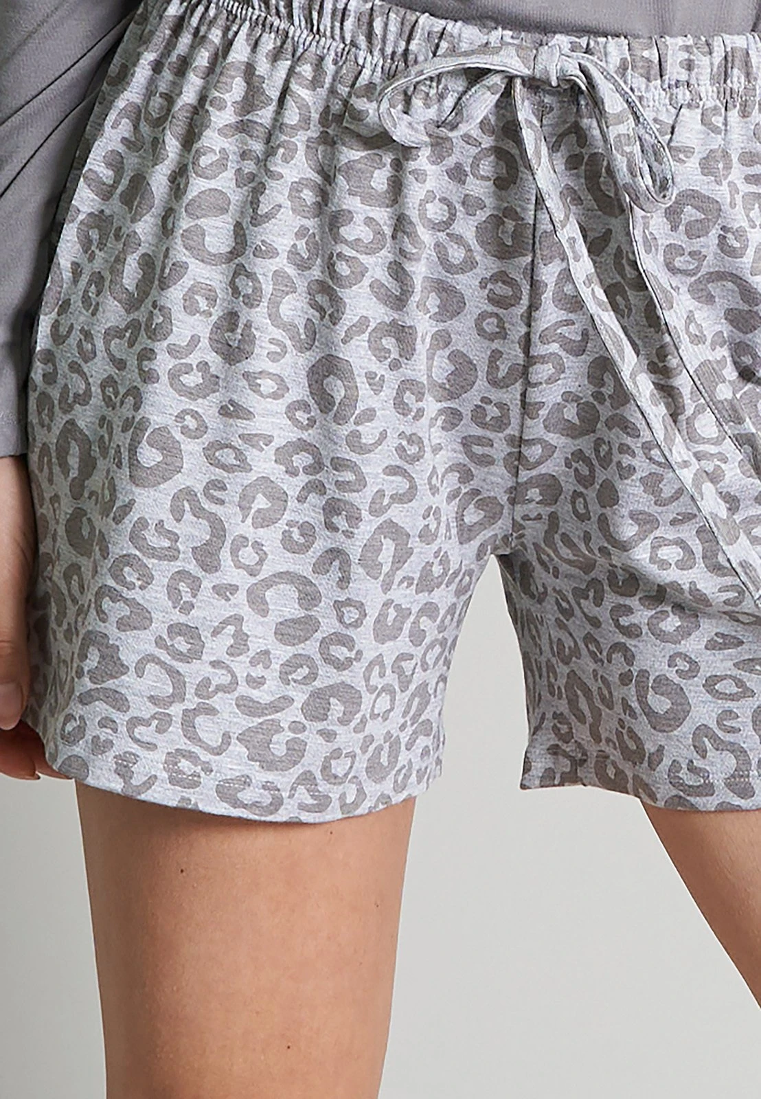 Tom Tailor Kurze - Pyjamabroek - Grau Mittel Allover 3 Tom Tailor Kurze - Pyjamabroek - Grau Mittel Allover - Afbeelding 3