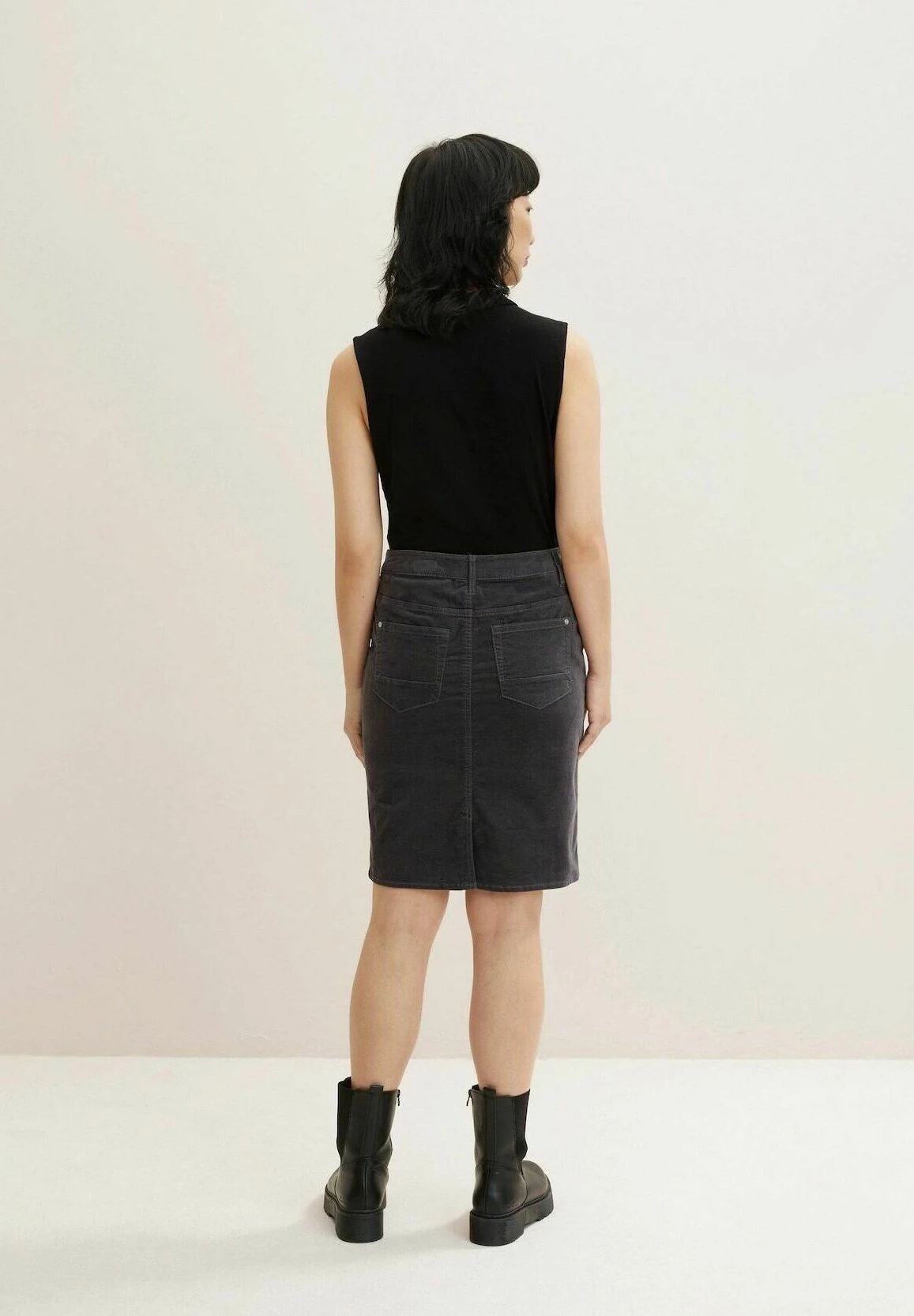 Tom Tailor Basic - Jeansrok - Evident Anthracite 3 Tom Tailor Basic - Jeansrok - Evident Anthracite - Afbeelding 3