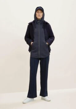Tom Tailor Sweater Met Rits - Navy Twill Structure -Tom Tailor 0bf3727084b34df4b9a0a342ce127ce9