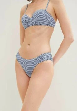 Tom Tailor Gestreifte Mit Raffungen - Bikinibroekje - French Navy