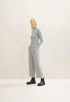 Tom Tailor Loose Fit- Broek - Concrete Grey Melange -Tom Tailor 0d3c43abb880478086e49c33d73d34fa