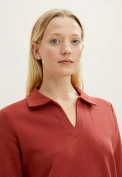 Tom Tailor Mit Kordelzug - Sweater - Dark Maroon Red -Tom Tailor 0ddea2f6650b4fb2a599f58d988e0a8a