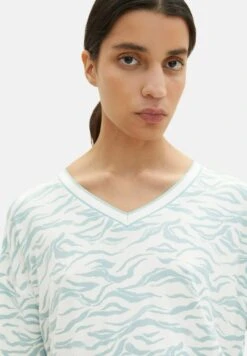 Tom Tailor Gemustertes - T-Shirt Print - Blue Small Wavy Design -Tom Tailor 0fa4c6b8570a4790a404c926c3734dbb