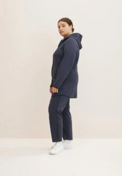 Tom Tailor Broek - Navy Twill Structure -Tom Tailor 0fdedb2c1ec944cbb943f964c253a8fa