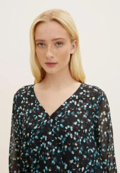 TOM TAILOR Denim Gemusterte Mit V-Ausschnitt - Blouse - Sparkling Dots Print -Tom Tailor 0ff2f85e464e4d41ae266bf6106e3305