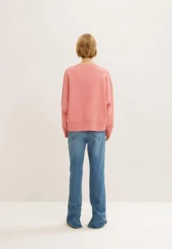 TOM TAILOR Denim Oversized Logo - Sweater - Peach Pink -Tom Tailor 104d079b94174caebf34a90753ed3620