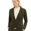 Tom Tailor Blazer - Tarmac Khaki Melange