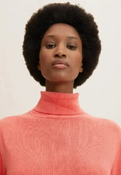 Tom Tailor Basic Turtleneck - Trui - Smooth Papaya Red -Tom Tailor 11aa3ecda9ac49969edc8618dd5ddf53