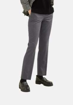 Tom Tailor Klassische Bundfalten - Chino - Evident Anthracite Melange