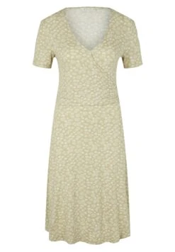Tom Tailor Jerseyjurk - Green Offwhite Leaf Design -Tom Tailor 132737d6e57d4a3fade027e9030da151