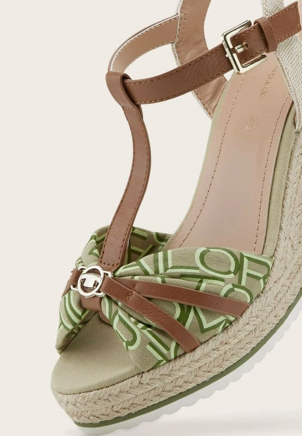 Tom Tailor Sandalen Met Hoge Hak - Khaki 5 Tom Tailor Sandalen Met Hoge Hak - Khaki - Afbeelding 5