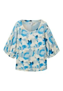Tom Tailor Mit Fledermausärmeln - T-Shirt Print - Blue Shapes Design -Tom Tailor 14885548d7154222b4c9d618e49f87e6