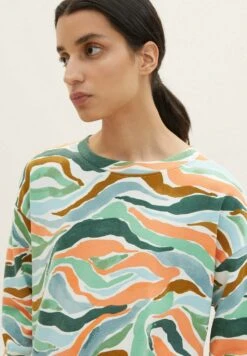 Tom Tailor Gemustertes- Sweater - Colorful Wavy Design -Tom Tailor 14958771680541ed9e6b26c96f3b2582