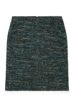 Tom Tailor Kokerrok - Green Teal Blue Boucle -Tom Tailor 156541ea0fcb4350acdd73c9080c462f