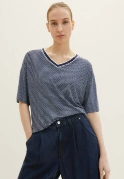 Tom Tailor Gemustertes - T-Shirt Print - Navy Geometrical Design -Tom Tailor 17a13c301f2949d5a3a7e1587d7f7280
