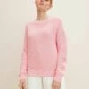 TOM TAILOR Denim Crew Neck - Trui - Soft Pink