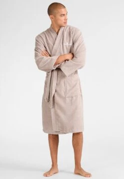 Tom Tailor Basic Kimono Unisex - Badjas - Sand -Tom Tailor 1b68adb90b234a18bece7dc2c4f305dd