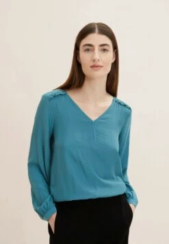 Tom Tailor Mit V-Ausschnitt - Blouse - Pastel Teal