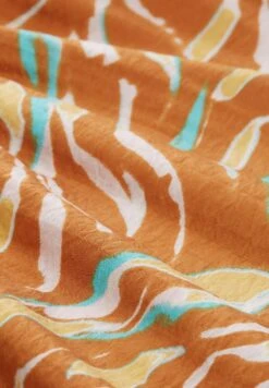 Tom Tailor Mit Allover-Print - Jurk - Brown Abstract Leaf Design -Tom Tailor 1b91eef890b64251852137f5c2263fd6