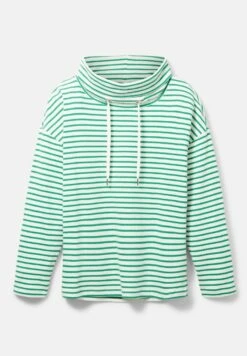 Tom Tailor Structure - Sweater - Off White Green Stripe -Tom Tailor 1d21521c42954cdeb5d2cb7844bd14f5