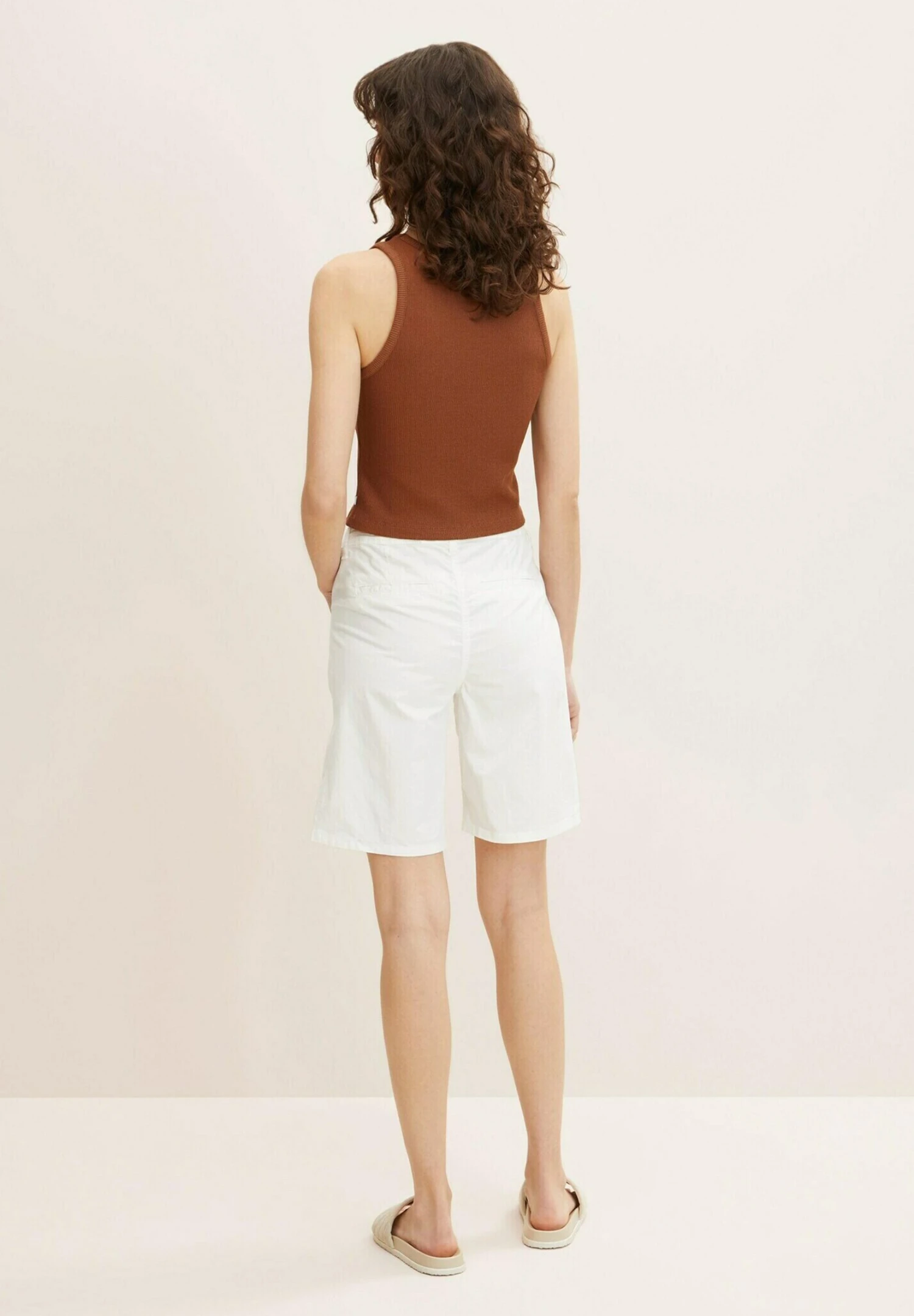 Tom Tailor Shorts - Whisper White 3 Tom Tailor Shorts - Whisper White - Afbeelding 3