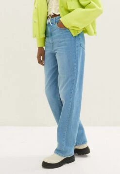 TOM TAILOR Denim Baggy Wide Leg - Straight Leg Jeans - Light Stone Bright Blue Denim -Tom Tailor 1e493c6561254865b9fd9493fda05cf2