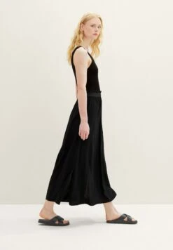 TOM TAILOR Denim Mit Seitenschlitz - Maxirok - Deep Black -Tom Tailor 1eb57ae33ca94549bd1acceac46ac217