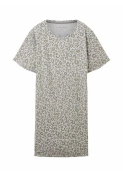 Tom Tailor Wear Mit Leo-Print - Nachtjapon - Grey Medium Allover -Tom Tailor 1f0484d638054bb9b21b0b8e5b38e1eb