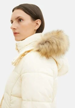 Tom Tailor Mit Abnehmbarer Kapuze  - Winterjas - Soft Buttercream -Tom Tailor 1f37b7b7c28c4b7a89dbc18302decac9