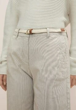 Tom Tailor Shorts - Green Thin Stripes